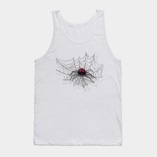 Big Scary Spider Halloween Design Tank Top